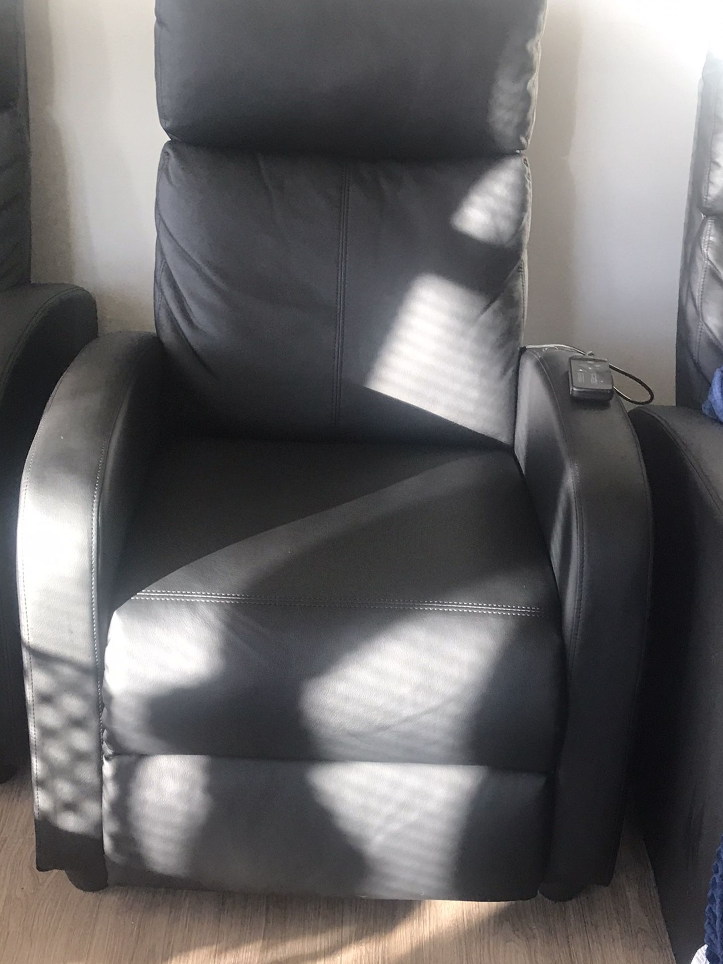 Black reclining chair