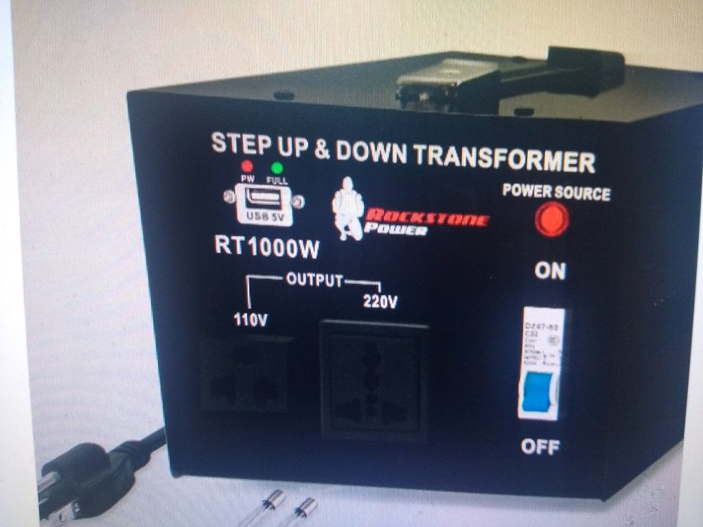 Rockstone Power 1000 Watt Voltage Converter Transformer