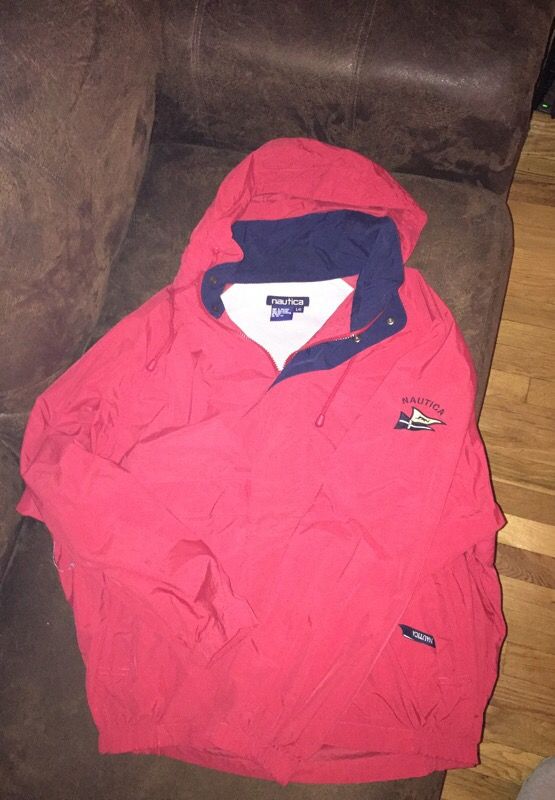 Nautica vintage jacket size large red