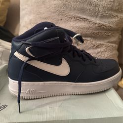 Blue Nike Air Force 1-size 10