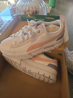 Puma Platform Sneakers White Pink Lavender