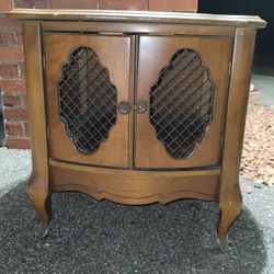 Table With Storage Cabinet 