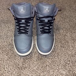Air Jordan Men Grey, White, Size 12.
