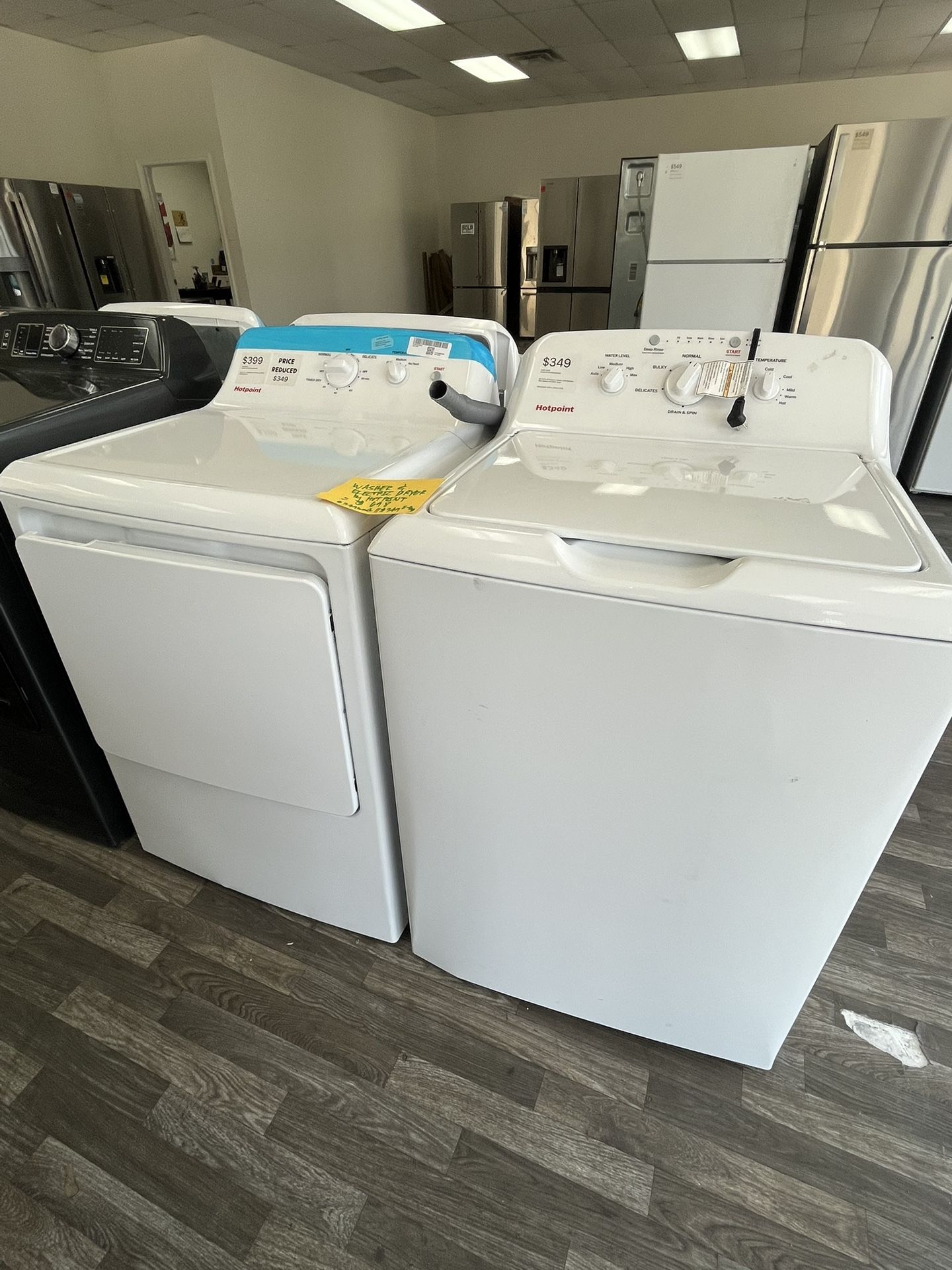 Only $698 Washer And Electric Dryer, Open Box, One Year Warranty Included