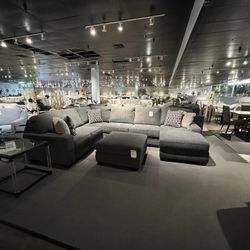 Grey 3PC Chaise Sectional Couch