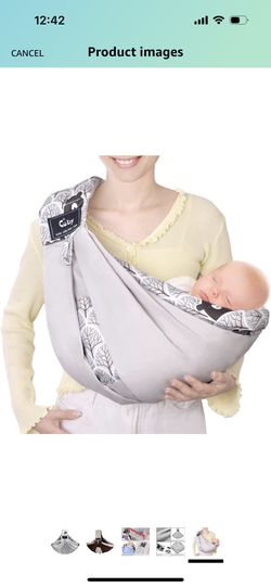 NEW Baby Carrier by Cuby, Natural Cotton Baby Sling Baby Holder Extra Comfortable for Easy Wearing Carrying of Newborn, Infant Toddler