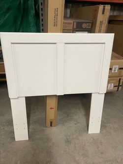 White Twin Size Headboard