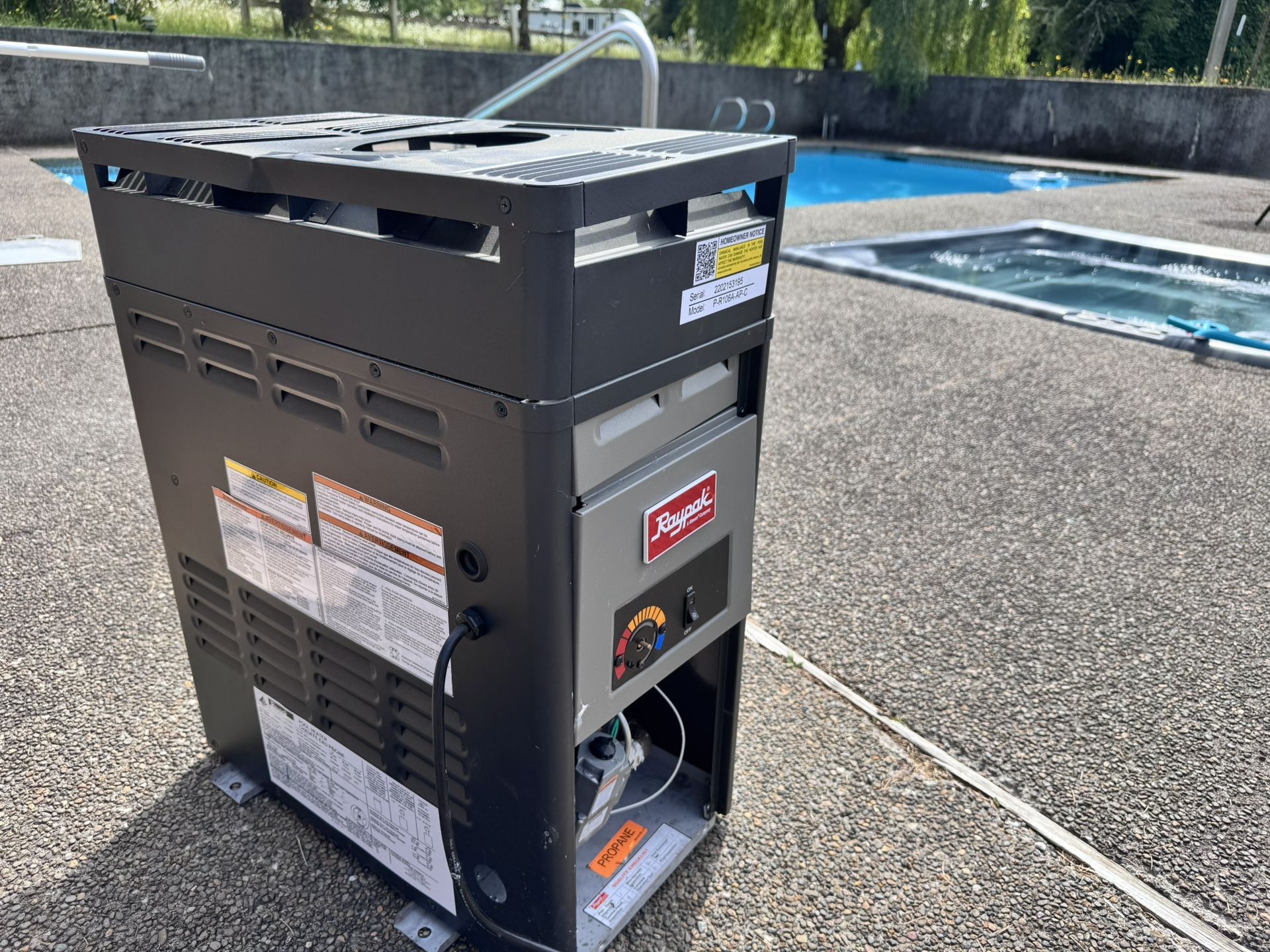 Raypak Propane Pool & Spa Heater