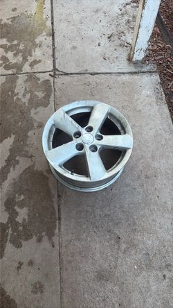 Silver 5-Spoke Alloy Wheel Rim