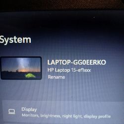 Hp Laptop ef1xxx