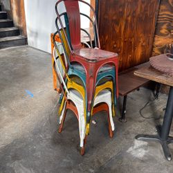 42 Mixed Colored Chairs 