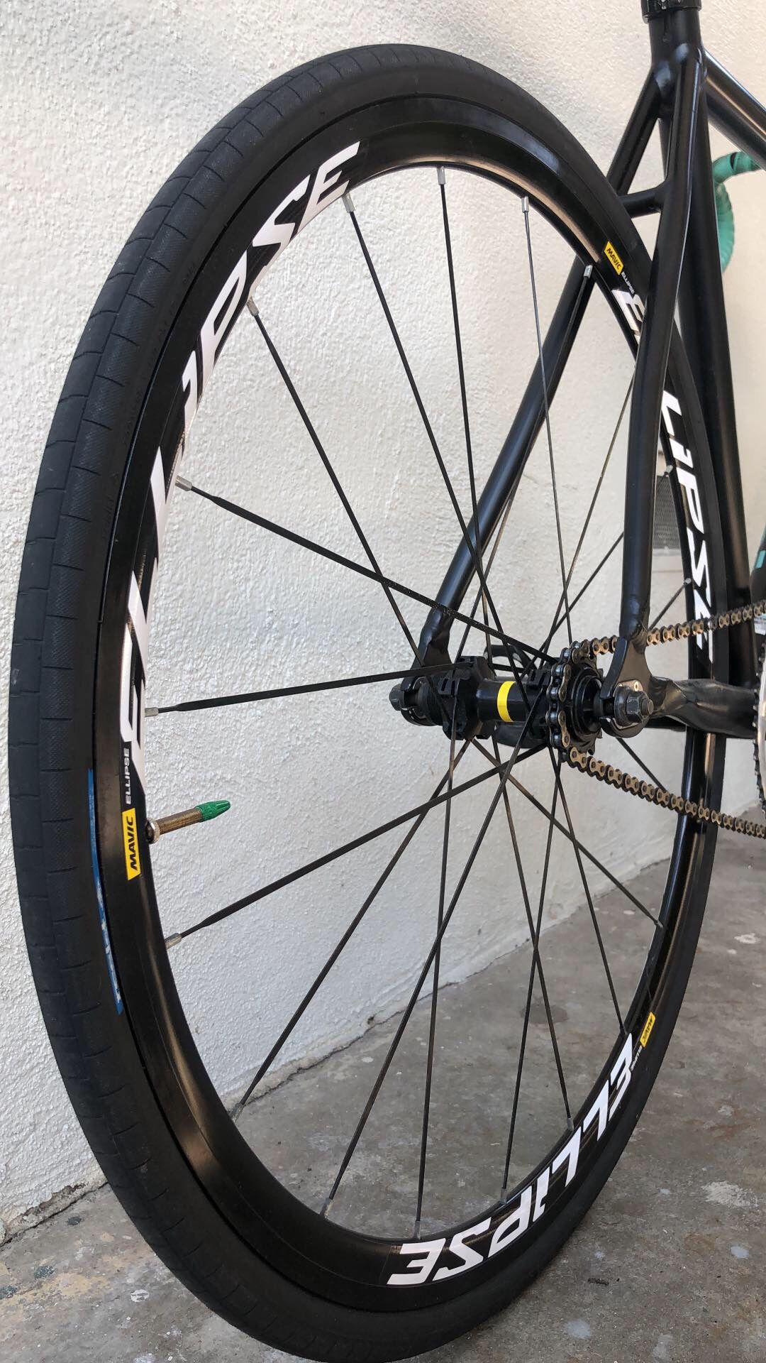 Mavic Ellipse Rear Wheel - NJS Cog & Lock Ring for Sale in Los