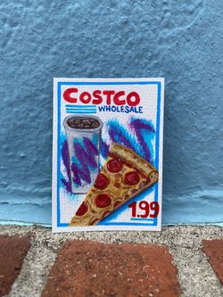 ACEO Original Acrylic | Costco Food Court Series #1 | “ Pizza Combo”