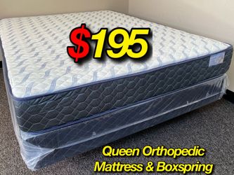 Queen Supreme Ortho Mattress And Boxspring