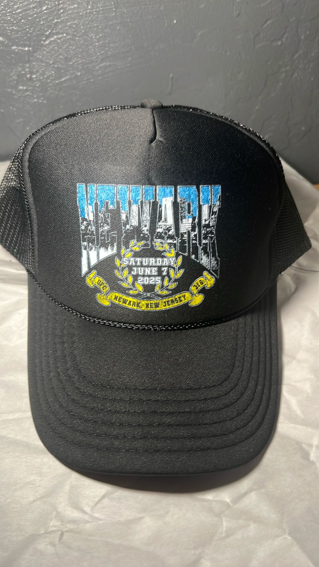 UFC x NEWARK NJ Limited Edition Trucker Hat UFC 316 OMALLEY MERAB New Jersey