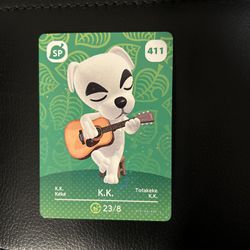Animal Crossing Series 5 “K.K.” Amiibo Card #411