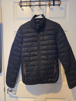 Tommy Hilfiger Lightweight Puffer Jacket - Classic Navy Blue - Size Small (Fits like Medium) -  Good Condition