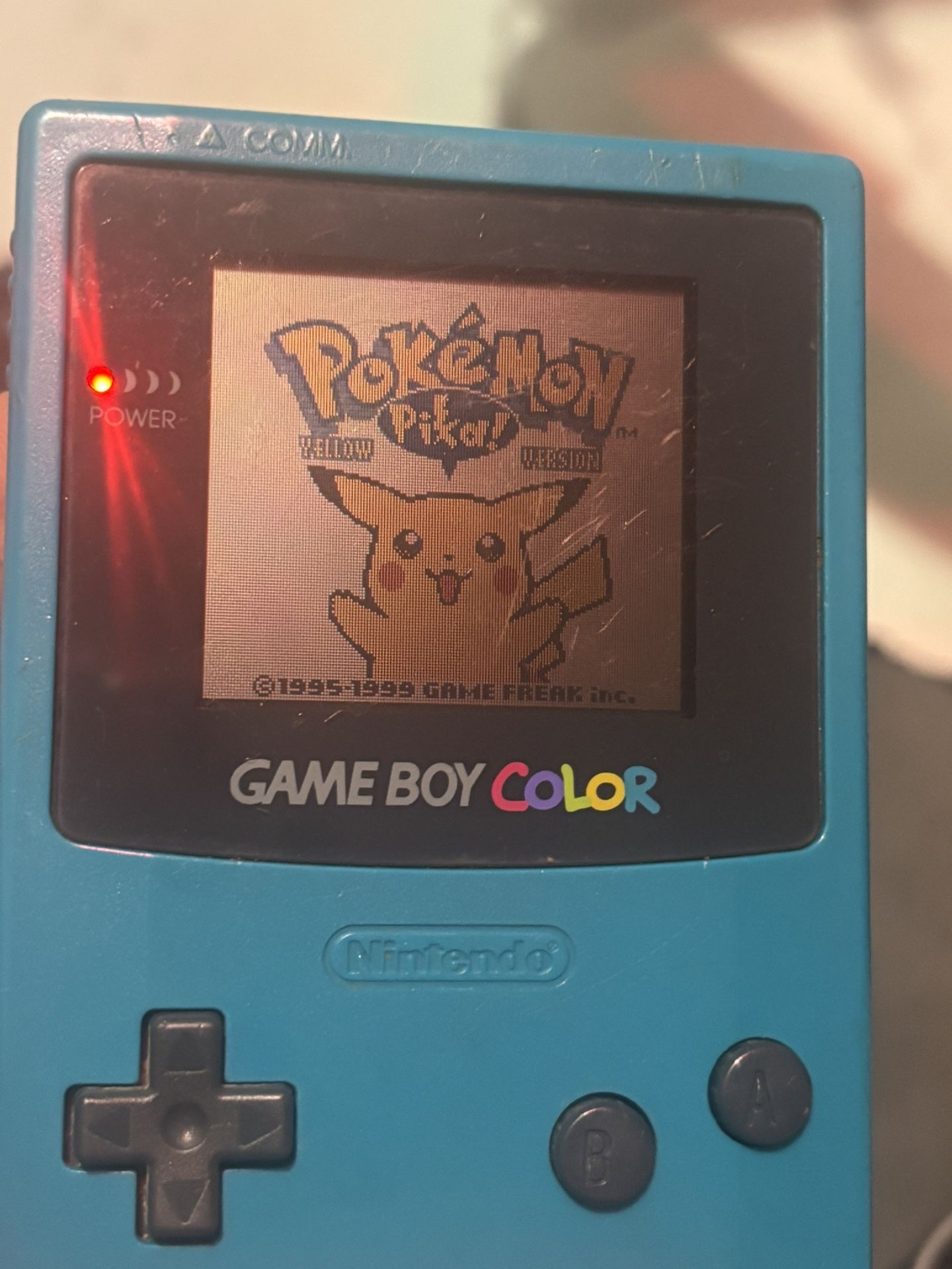Gameboy Color  W/ Pokemon’ Pika Game: Yellow Version 