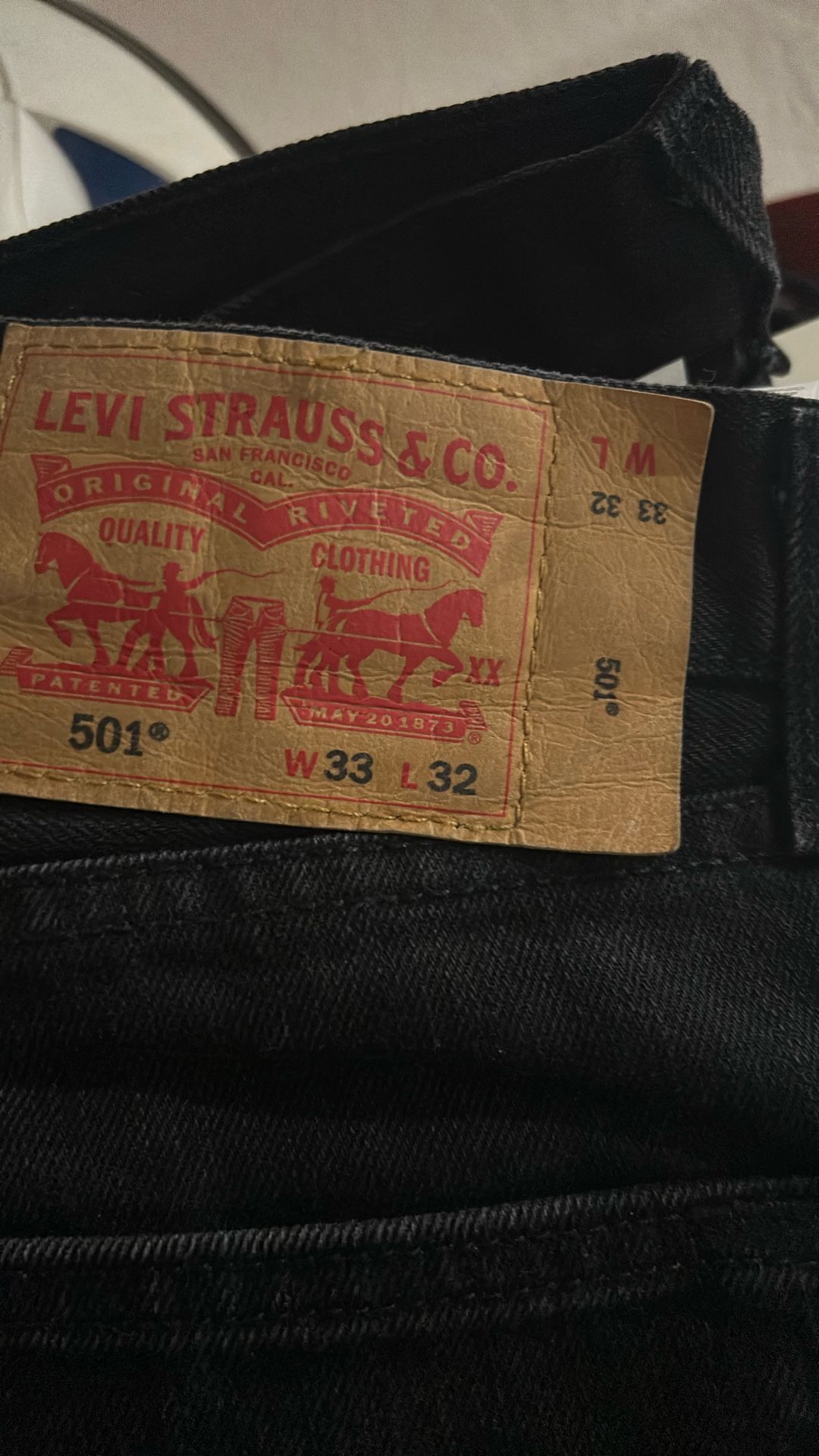 501 Black Levi’s