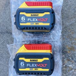 Dewalt 20v New Flex Volt Batteries 6AH ( 170$ For Both FIRM )👈