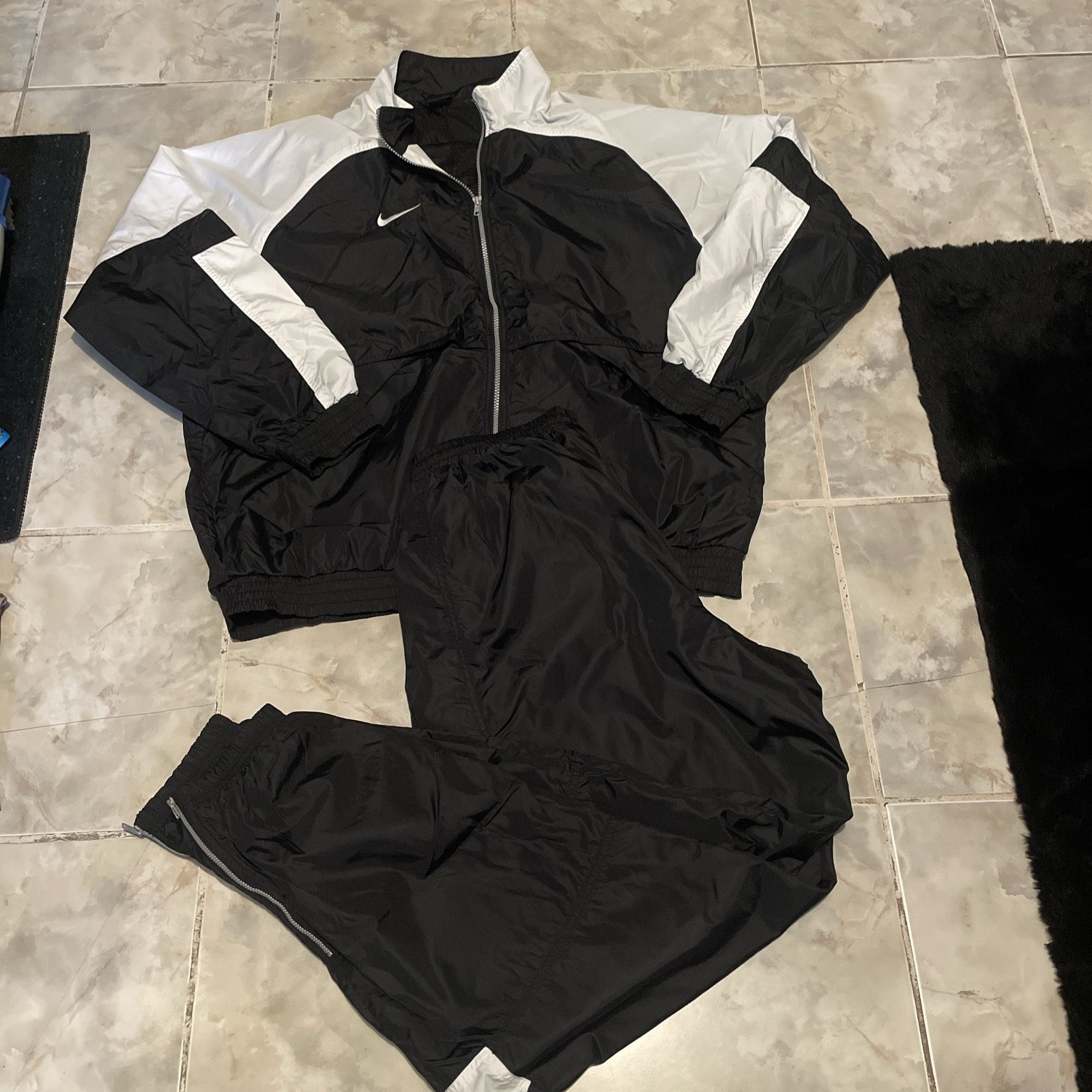 Vintage Nike Y2K Tracksuit Windbreaker Set SZ XLT Tall Training Pants
