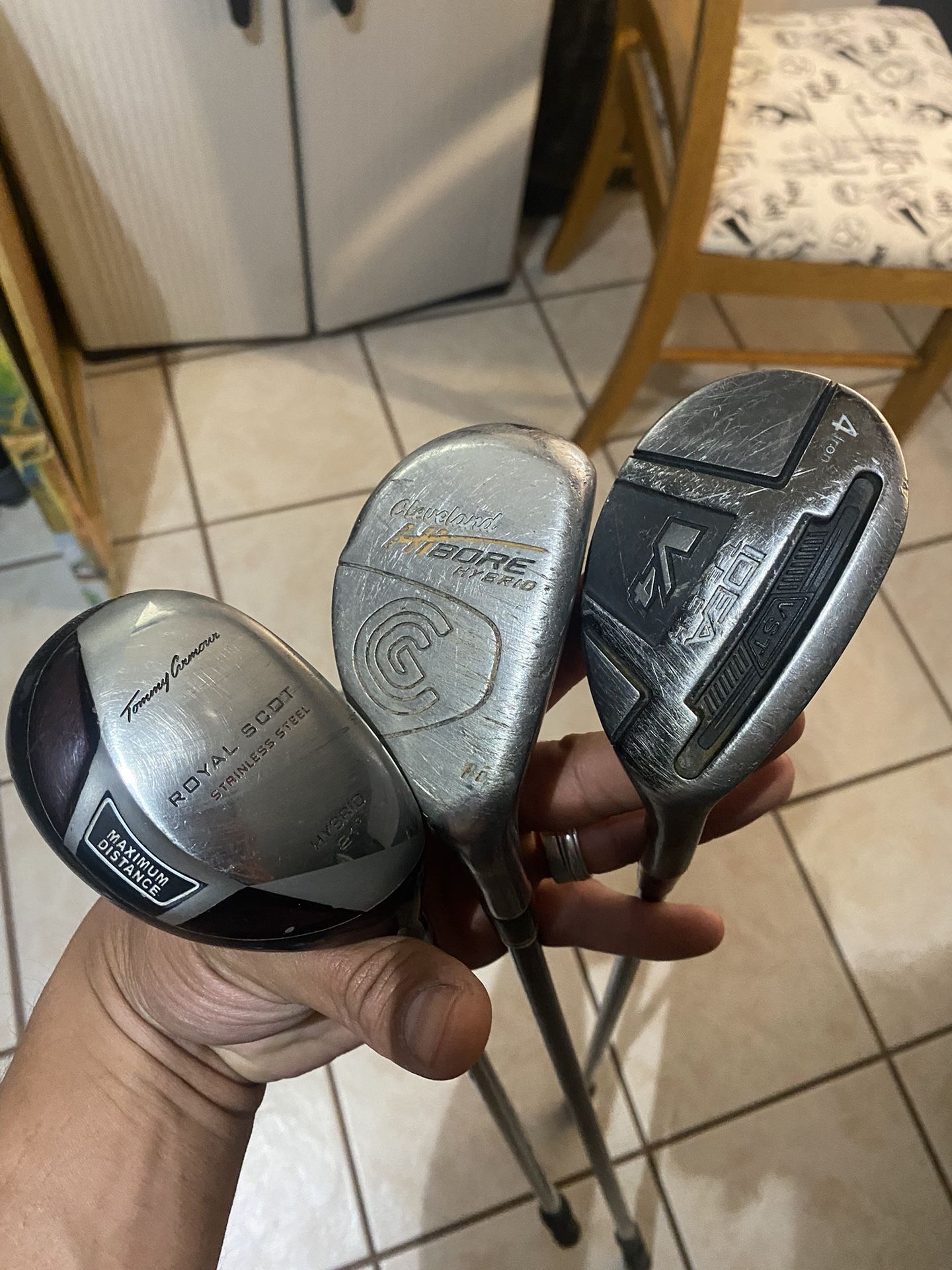 Golf Clubs And Bags  $10 Each