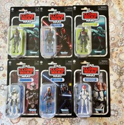 Star Wars Clone Wars Kenner Action Figures Lot of 6