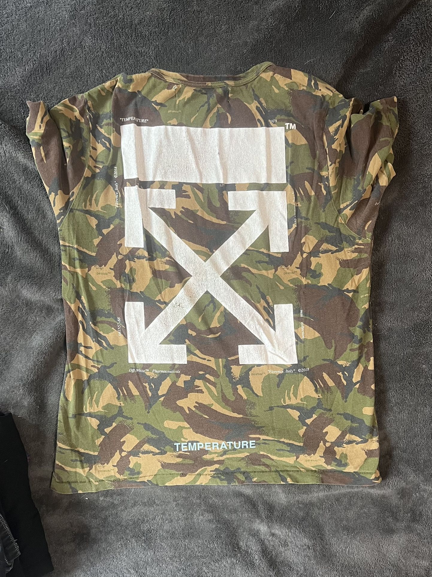 Off White™ Camouflage Temperature T Shirt Virgil Abloh