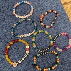 Pokémon Handmade Stretchy Beaded Name Bracelets 