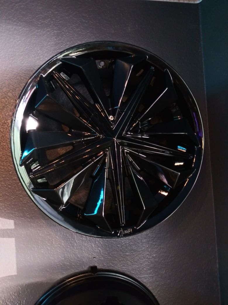 (4) New Black 18x7.5 5*112/114.3 Rims