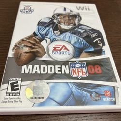 Madden 2008 Nintendo Wii