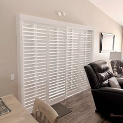 Custom Solid Wood Shutters for Windows, Sliding Doors & Closet Doors - Licensed & Professional Installation (Persianas de Madera para Ventanas)