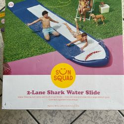 2 Lane Shark Water Slide 