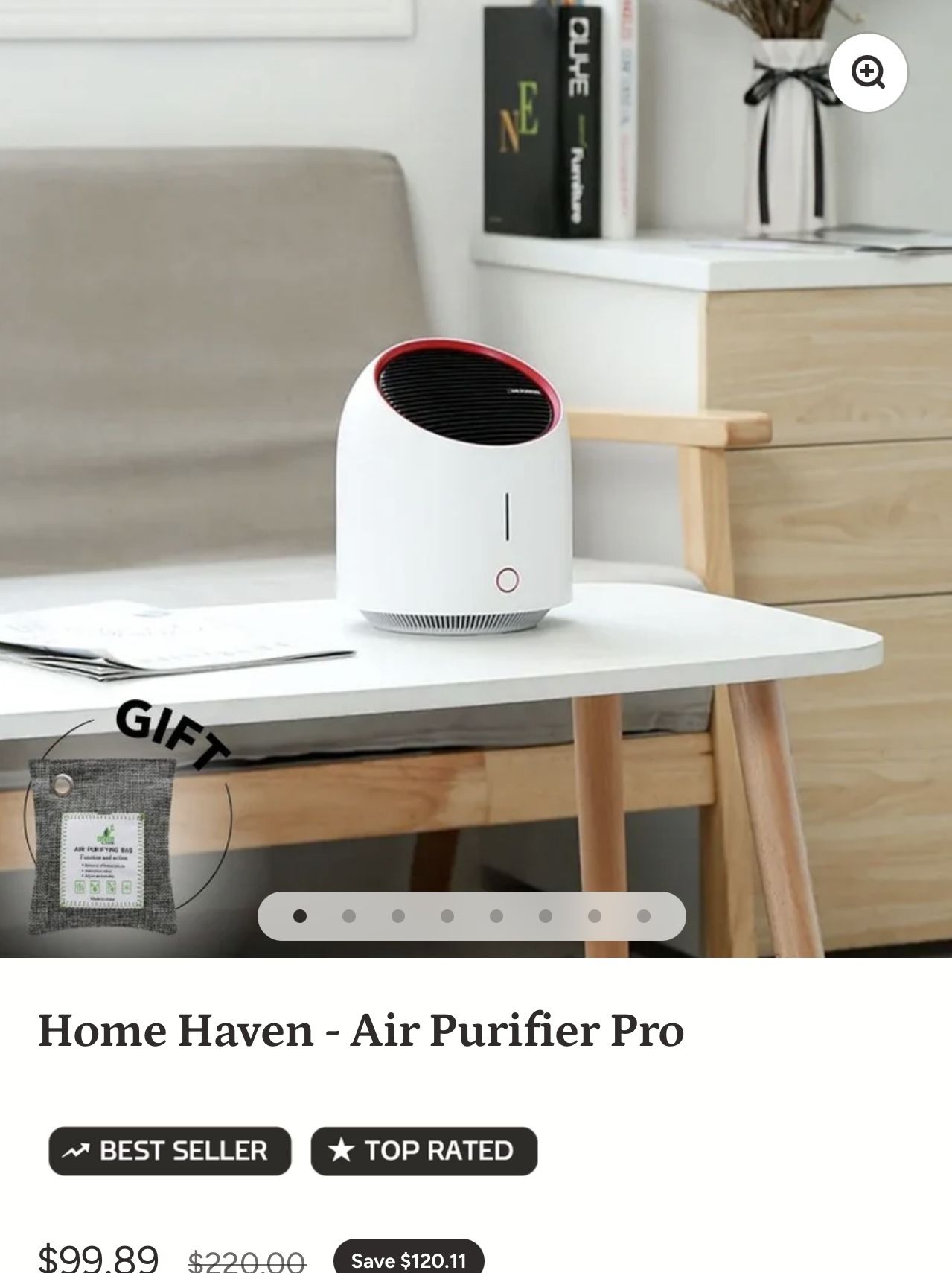 New Home Haven - Air Purifier, free refill fritter