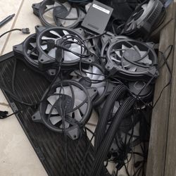 15 Cooler master halo fans and a cooler master  ML360R AIO