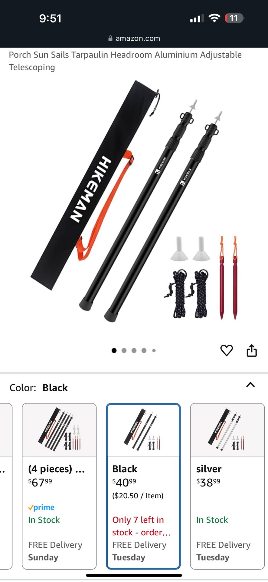 Hikeman Tent Poles