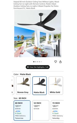 60 inch ceiling Fan