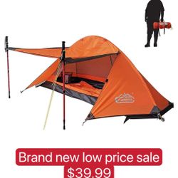1 Person Tent for Camping Hiking Mountain Hunting Backpacking Tents 4 Season Resistance to Windproof Rainproof and Waterproof