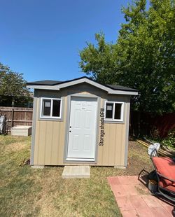 Storage sheds built on site