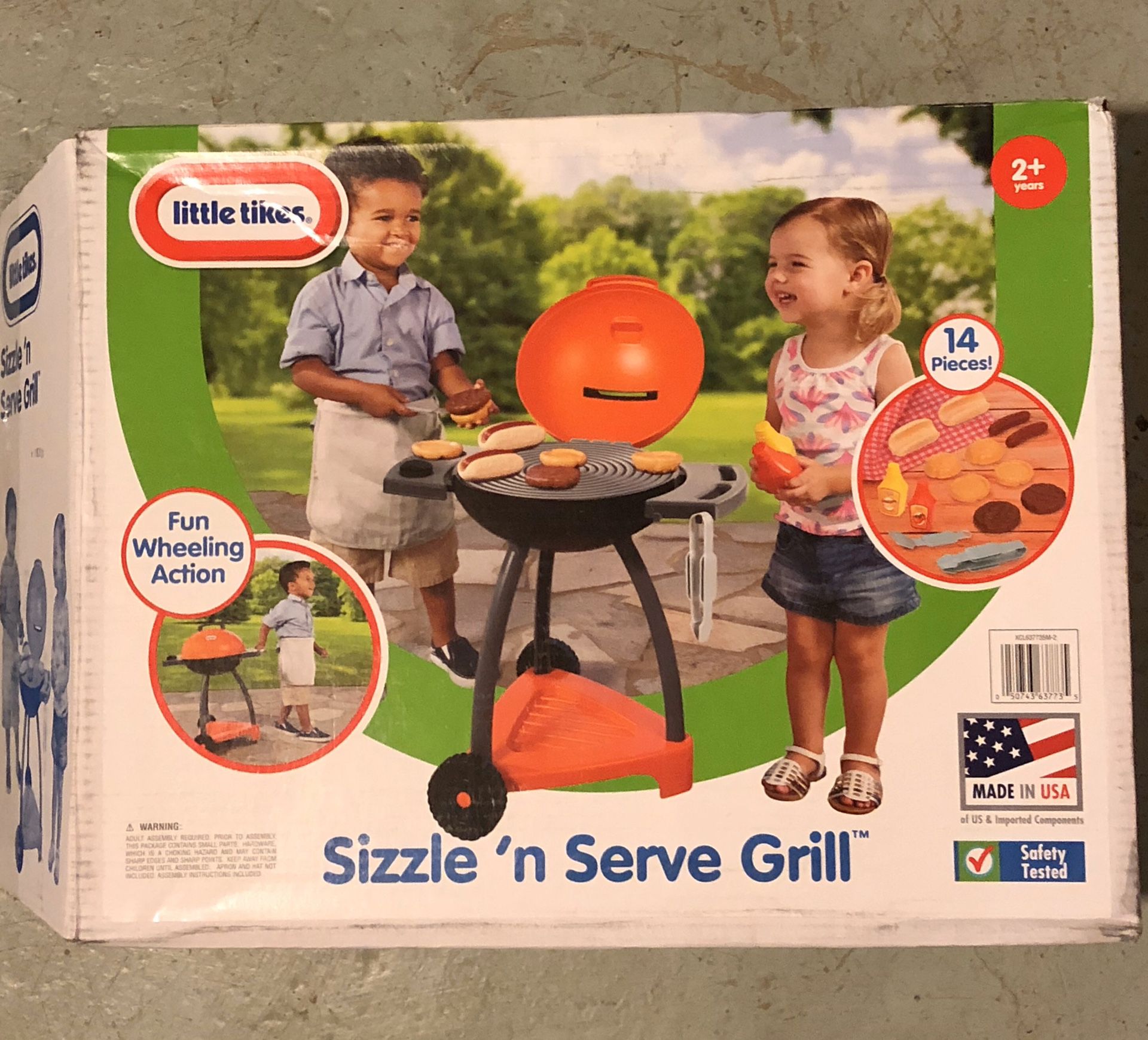 Little tikes Sizzle and Serves kids barbecue toy set pickup in Elizabeth today