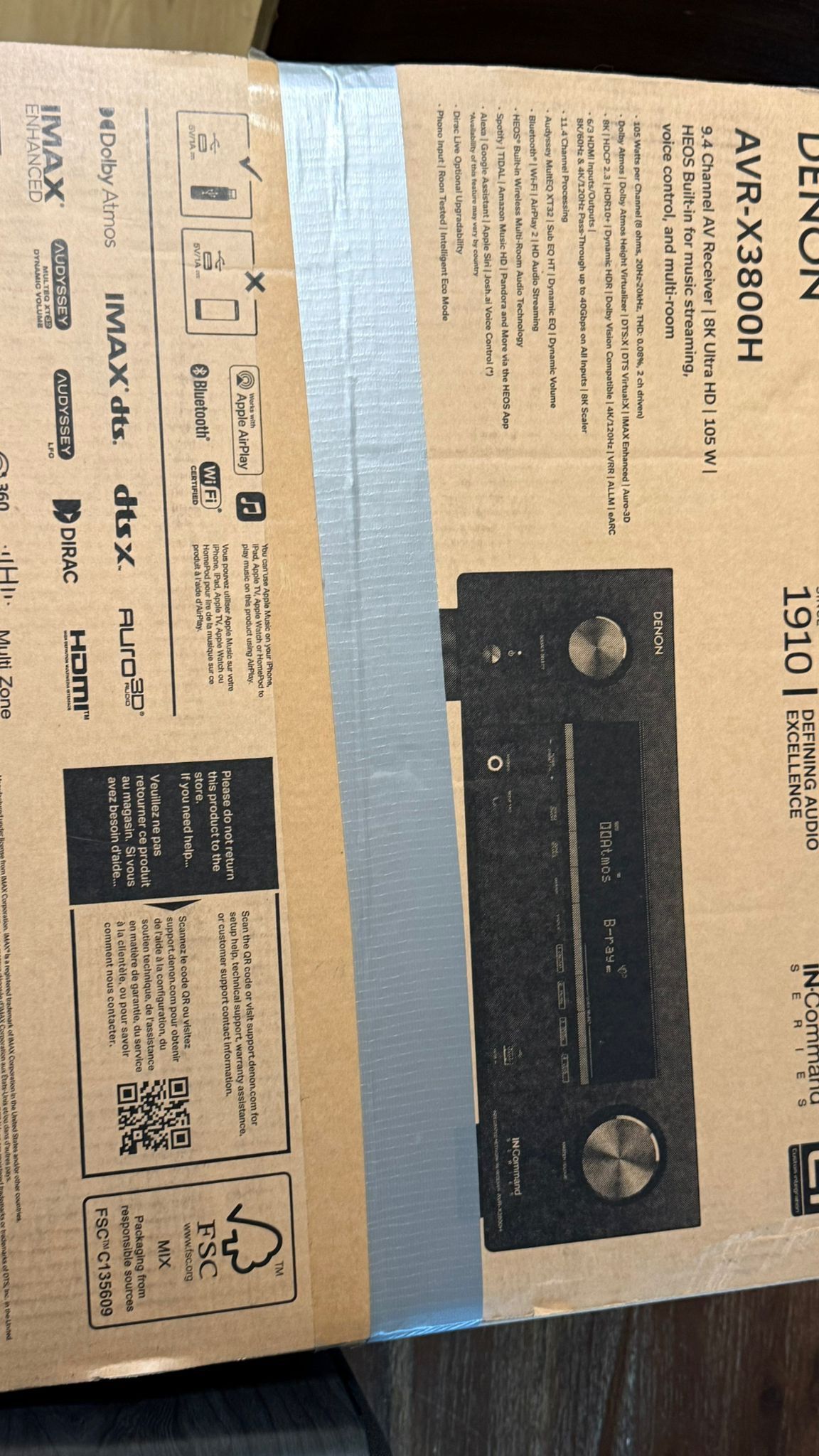 Denim Home Theater Receiver & Polk Compact Speaker (pair)