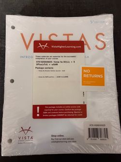 VISTAS Spanish 5th Edition NEW SEALED + Access Code