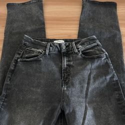 Forever 21 Curved Straight Jeans US 28 like new STRECH