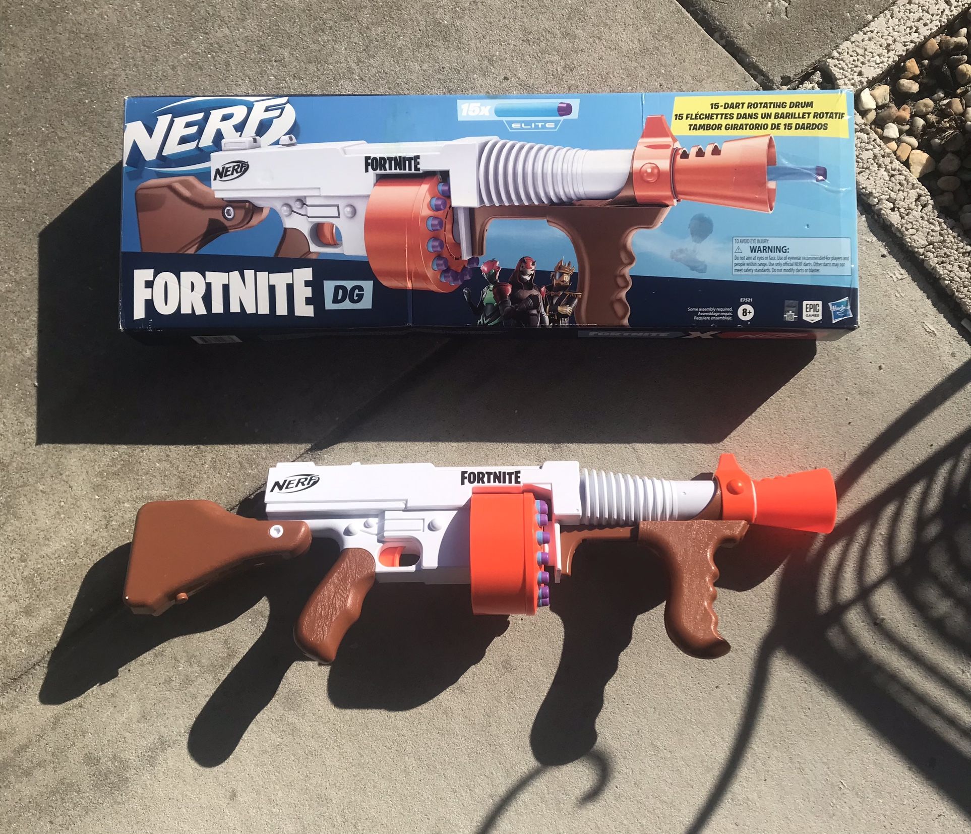 Nerf Fortnite DG Gun With Box, And Darts