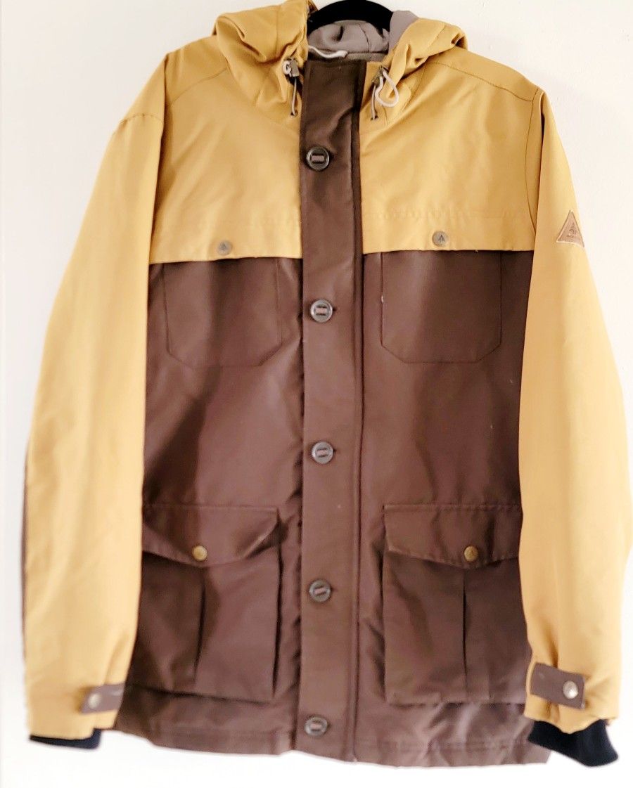 Size Large Men's Woods Canada Orlicke Black Down Parka Jacket Down/feathers.
