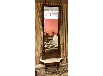 Antique Victorian Hall Mirror