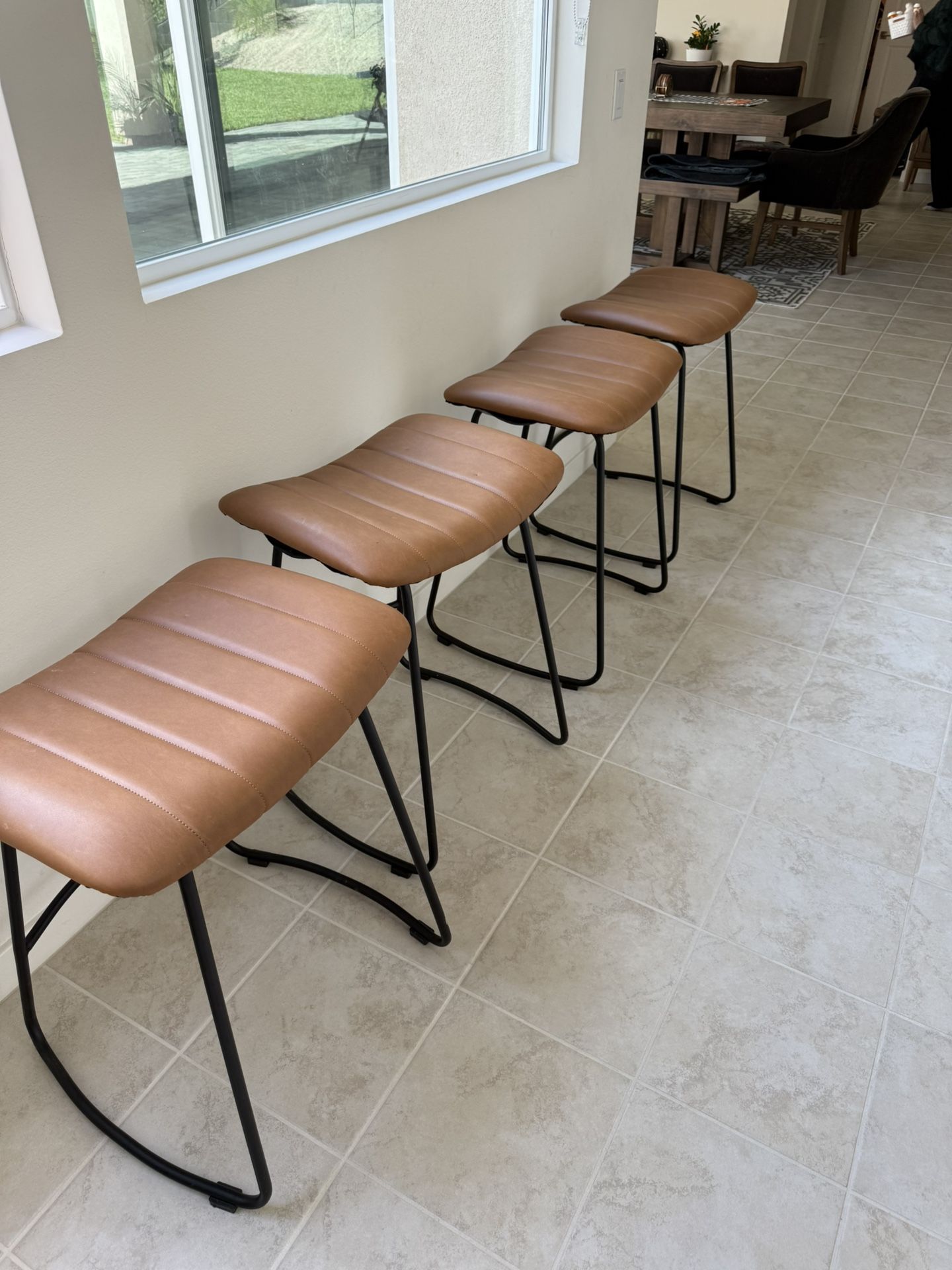 Set Of 4 Counter Stools 