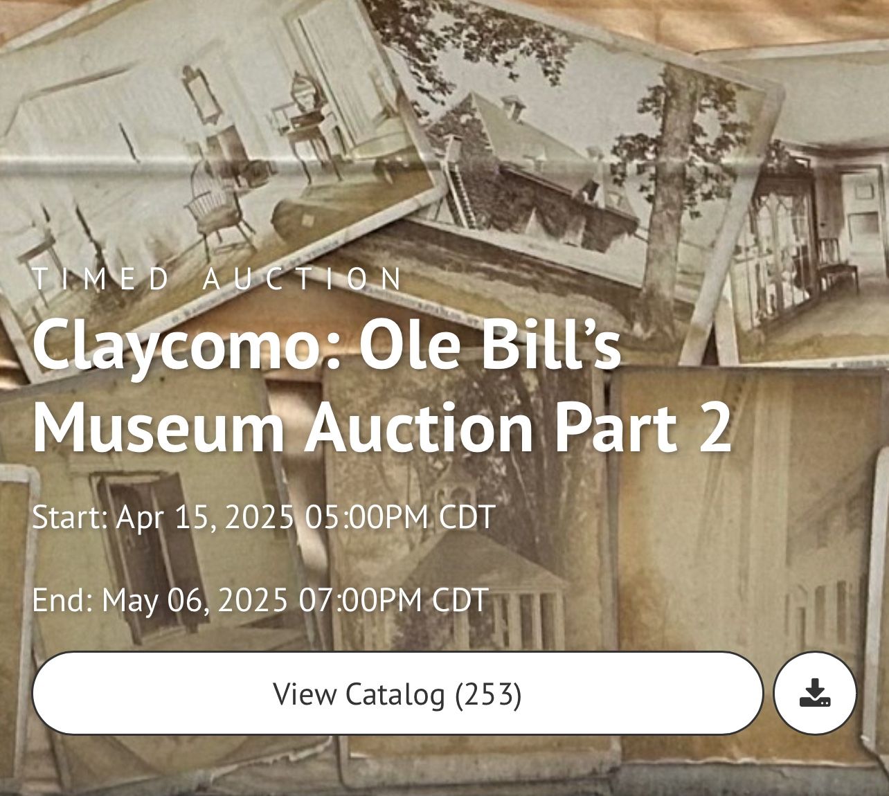 vintage auction ending tomorrow