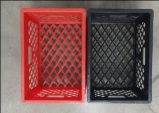 Milk crates storage totes storage bins blue black red green 19x13x11