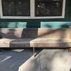 Rustic Church Pew
